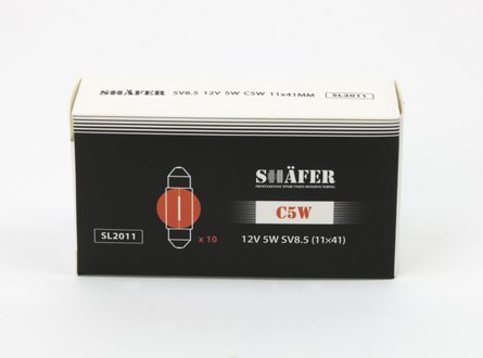 SL2011 SHAFER Лампа накаливания 12V 5W C5W SV8.5 (11?41)