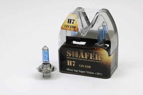 SL3007S SHAFER Лампа галогеновая H7 12V55W Silver top Super Vision +50%