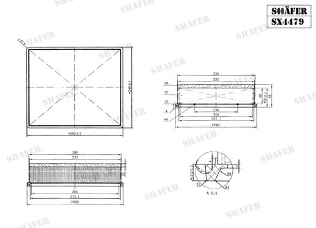 SX4479 SHAFER Фільтр повітряний VW Crafter 2.0TDI 17-