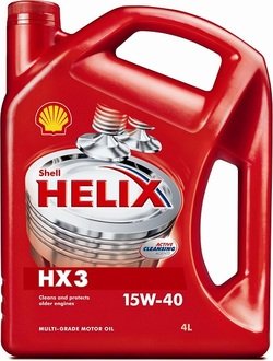 550039926 SHELL Масло моторное Shell Helix HX3 15W-40 (4 л)