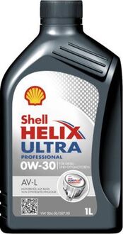 550046303 SHELL Смазка SHELL HELIX 0W30 ULTRA PROFESSIONAL AV-L 1L