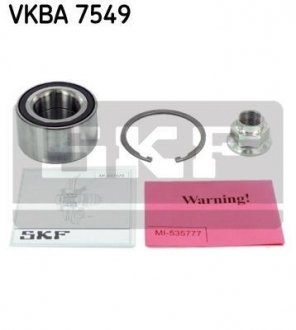 VKBA7549 SKF Підшипник колеса,комплект