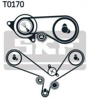 VKMA 01952 SKF Комплект ремня ГРМ