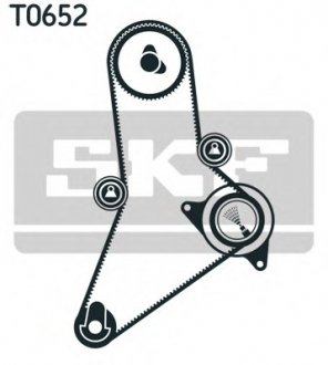 VKMA 02384 SKF Компл.газораспр.(ремень + ролик)