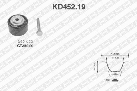 KD45219 SNR NTN Ремень+ролик, 2.5D (тефлон)