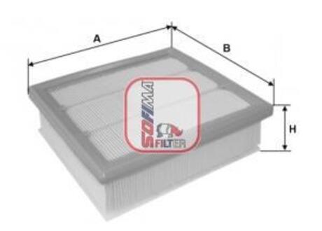 S3677A SOFIMA Фільтр повітряний FIAT/JEEP 500 X/Compass II/Renegade