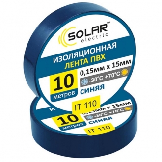 IT110 Solar Изолента SOLAR IT110 синяя 10м