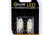 SL1352 Solar Светодиодные LED автолампы SOLAR Premium Line 12V SV8.5 T11x36 4SMD 5730 white блистер 2шт (SL1352) (фото 1)