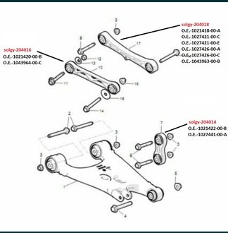 204014 SOLGY Рычаг подвески