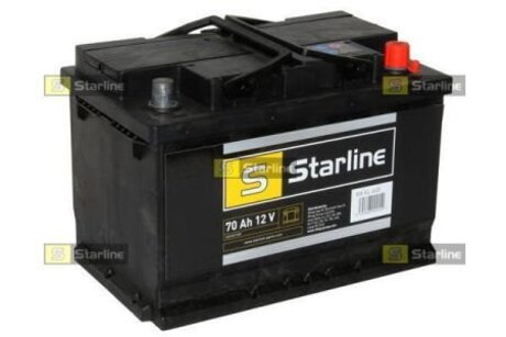 BA SL 66P STARLINE Аккумулятор STARLINE, R"+" 70Ah, En640 (278 x 175 x 190) правый "+",B13 производство ЧЕХИЯ