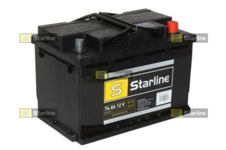 BA SL 74P STARLINE Аккумулятор STARLINE, R"+" 74Ah, En680 (278 x 175 x 190) правый "+",B13 производство ЧЕХИЯ