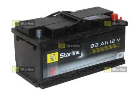BA SL 88P STARLINE Аккумулятор STARLINE, R"+" 83Ah, En720 (353 x 175 x 190) правый "+",B13 производство ЧЕХИЯ