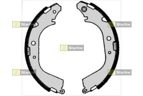 BC 05280 STARLINE Тормозные колодки барабанные, к-кт.