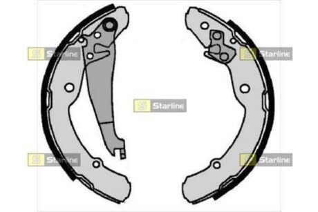 Тормозные колодки барабанные, к-кт. STARLINE BC 07300