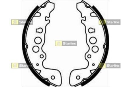 BC 07470 STARLINE Тормозные колодки барабанные, к-кт.