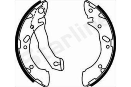 Тормозные колодки барабанные, к-кт. STARLINE BC 07870