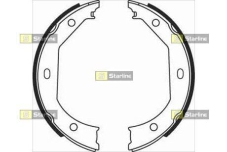 Гальмiвнi колодки STARLINE BC08090