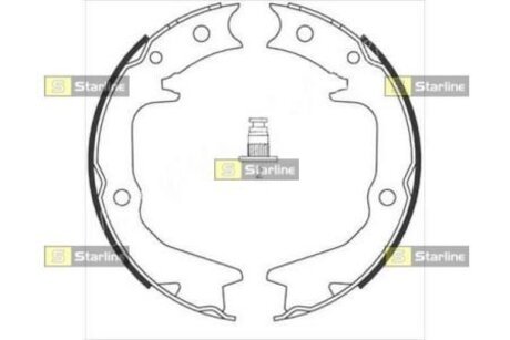 BC 08920 STARLINE Тормозные колодки барабанные, к-кт.