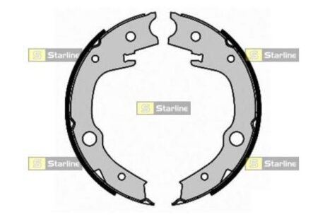 Тормозные колодки барабанные, к-кт. STARLINE BC 09340