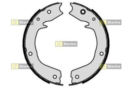 Тормозные колодки барабанные, к-кт. STARLINE BC 09850