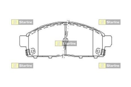 BD S518 STARLINE Колодки тормозные дисковые, к-кт.