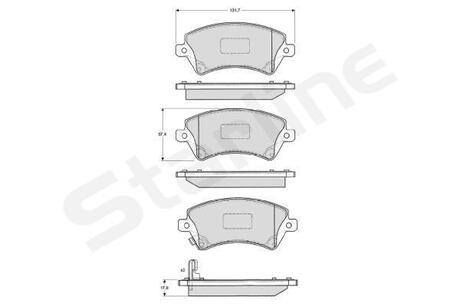 BDS838P STARLINE Колодки тормозные дисковые, к-кт.