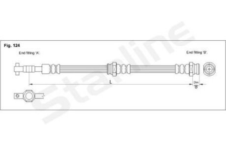 Тормозной шланг STARLINE HA BB.1210