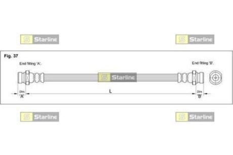 Тормозной шланг STARLINE HA BD.1226