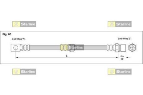 HA CC.1228 STARLINE Тормозной шланг