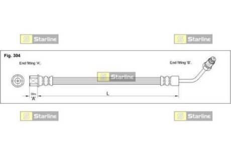 HA CE.1266 STARLINE Тормозной шланг