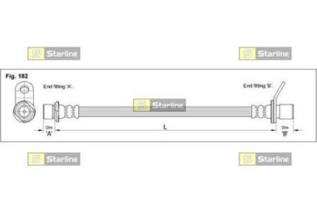 HA EB.1262 STARLINE Тормозной шланг