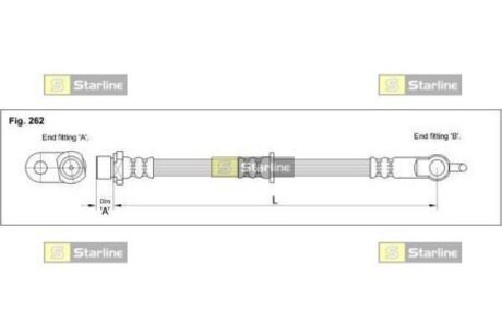 HA EB.1274 STARLINE Тормозной шланг