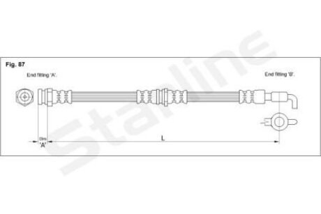 Тормозной шланг STARLINE HA ST.1092