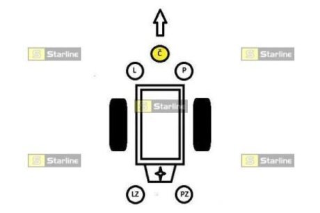 Опора двигателя и КПП STARLINE SM 0020