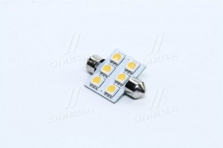 tmp-12T11-24V TEMPEST Лампа led софитная c5w 24v t11x36-s8.5 (6 smd size5050) warm white <tempest>