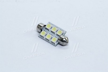 tmp-25T11-12V TEMPEST Лампа led софитная c5w 12v t11x39-s8.5 (6smd,size 5050) white <tempest>