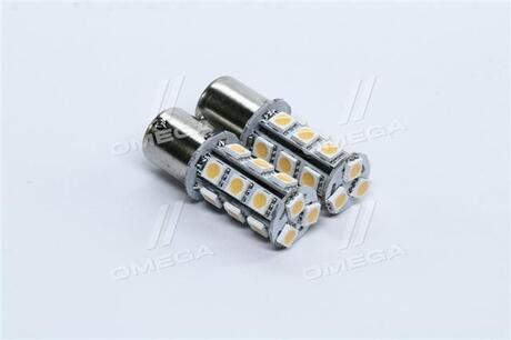 TP-201S25-24V TEMPEST Лампа LED указателей поворотов и стоп-сигналов S25 (18SMD) BA15S 24V WHITE 2шт. Блистер <TEMPEST>