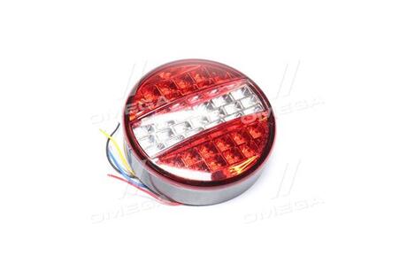 TP 56-12-57 TEMPEST Фонарь задний круглый LED белый без света заднего хода 24v (TEMPEST)