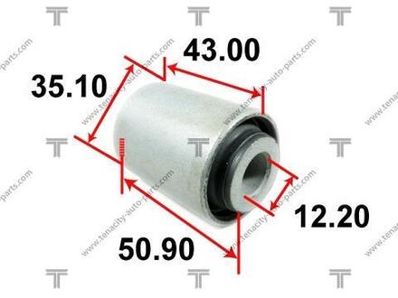 AAMHO1014 TENACITY Сайлентблок рычага honda k5 accord 90-94