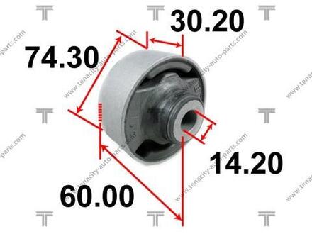 AAMHO1018 TENACITY Сайлентблок рычага honda k20 accord 02-07