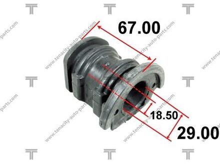 AAMNI1009 TENACITY Сайлентблок рычага nissan b12 sentra 85-90