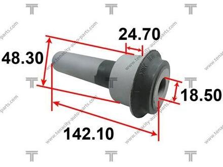 AAMNI1067 TENACITY Сайлентблок рычага nissan tiida 06-