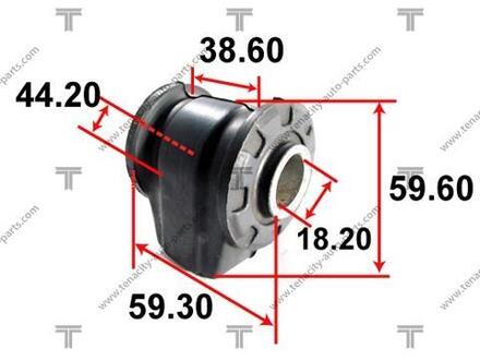 AAMTO1005 TENACITY Сайлентблок рычага toyota corolla 1.6 87-91