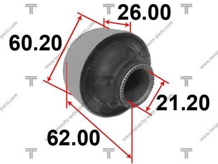 AAMTO1086 TENACITY Сайлентблок рычага toyota yaris 05-13