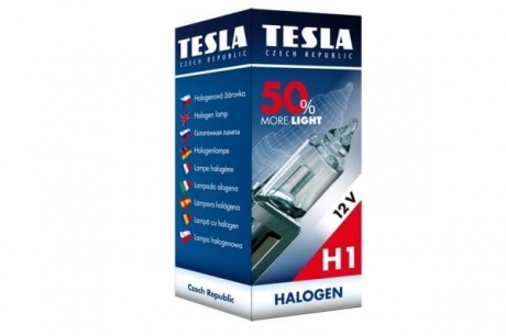 B30101 TESLA Лампа H1 12В 55Вт P14,5s, +50% света