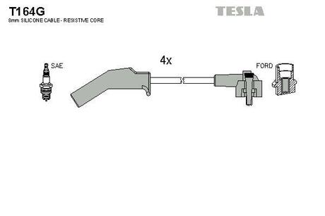 Дроти запалення, набір TESLA T164G