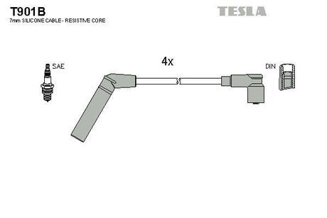 Дроти запалення, набір TESLA T901B