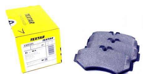 2302101 TEXTAR Комплект колодок гальмівних дискових гальм (4шт)