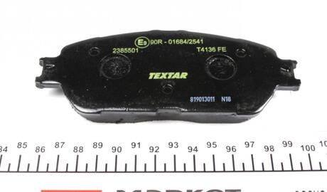 2385501 TEXTAR Комплект гальмівних колодок с 4 шт. дисків