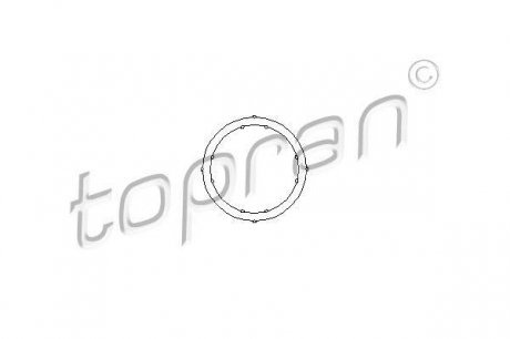 100 721 TOPRAN / HANS PRIES Прокладка, фланец охлаждающей жидкости